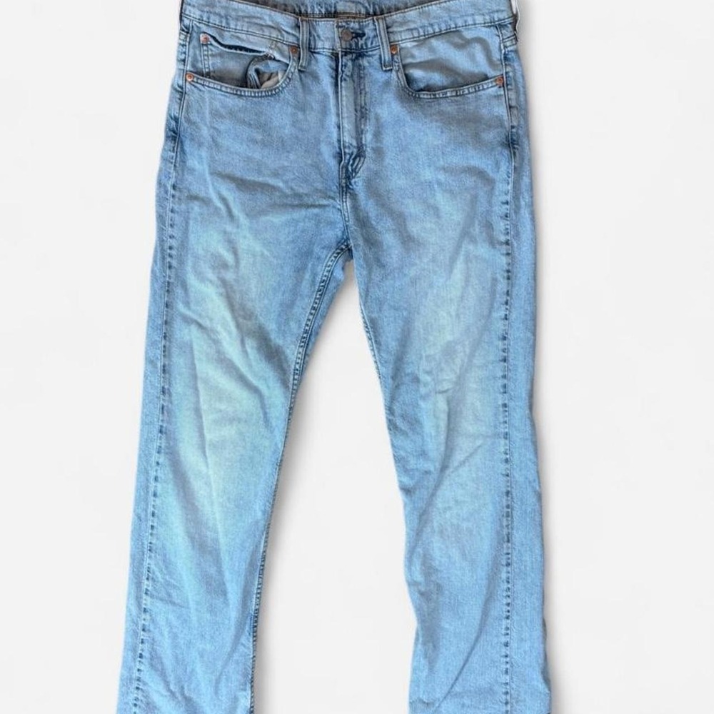 Levis 527 Slim Bootcut Jeans Light Wash W34 L36 Mens Blue